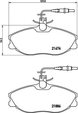 Brembo P 61 057 - Bremžu uzliku kompl., Disku bremzes www.autospares.lv