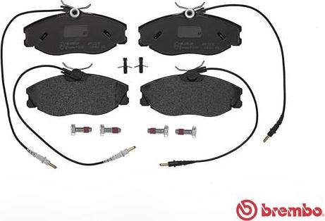 Brembo P 61 057 - Bremžu uzliku kompl., Disku bremzes www.autospares.lv