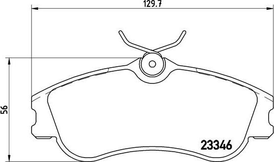 Brembo P 61 069 - Brake Pad Set, disc brake www.autospares.lv