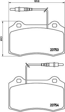 Brembo P 61 064 - Bremžu uzliku kompl., Disku bremzes www.autospares.lv