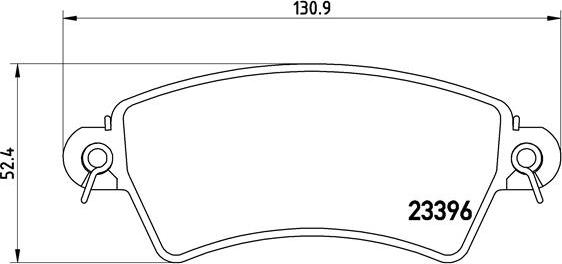 Brembo P 61 065 - Bremžu uzliku kompl., Disku bremzes autospares.lv