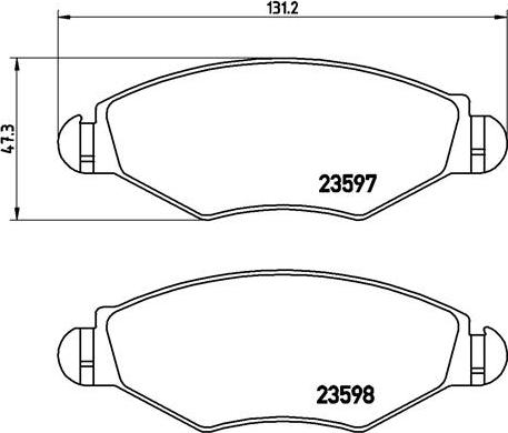 Brembo P 61 063 - Тормозные колодки, дисковые, комплект www.autospares.lv