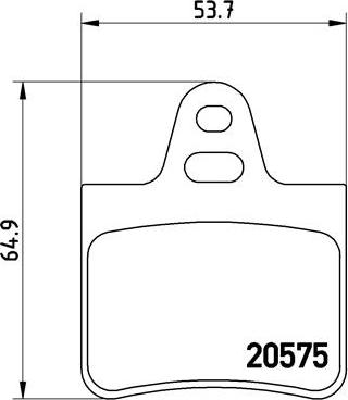 Brembo P 61 062 - Bremžu uzliku kompl., Disku bremzes www.autospares.lv