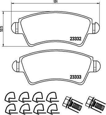 Delphi LUP1517 - Bremžu uzliku kompl., Disku bremzes autospares.lv