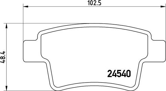 Brembo P 61 085 - Bremžu uzliku kompl., Disku bremzes autospares.lv