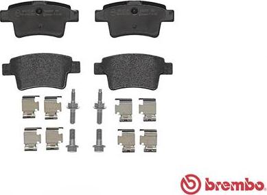 Brembo P 61 085 - Bremžu uzliku kompl., Disku bremzes www.autospares.lv