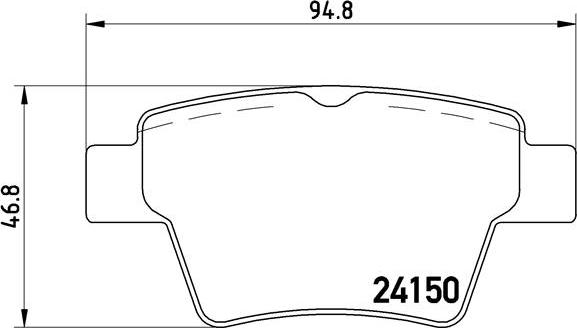 Brembo P 61 080 - Bremžu uzliku kompl., Disku bremzes autospares.lv