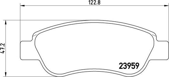 Brembo P 61 081 - Brake Pad Set, disc brake www.autospares.lv