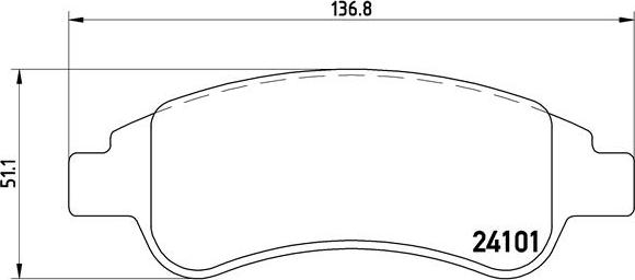 Brembo P 61 082 - Bremžu uzliku kompl., Disku bremzes autospares.lv