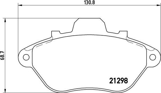 Brembo P 61 039 - Bremžu uzliku kompl., Disku bremzes www.autospares.lv