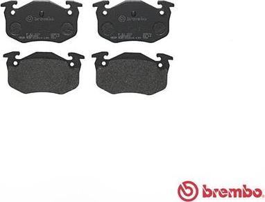 Brembo P 61 032 - Тормозные колодки, дисковые, комплект www.autospares.lv