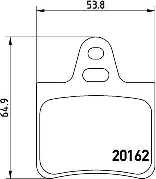 Brembo P 61 037 - Bremžu uzliku kompl., Disku bremzes www.autospares.lv