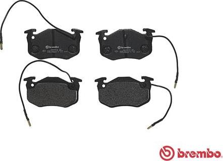 Brembo P 61 029 - Bremžu uzliku kompl., Disku bremzes www.autospares.lv