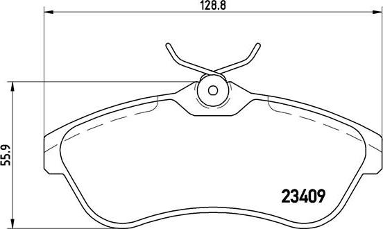 Brembo P 61 075X - Bremžu uzliku kompl., Disku bremzes autospares.lv