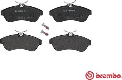 Brembo P 61 075 - Bremžu uzliku kompl., Disku bremzes www.autospares.lv