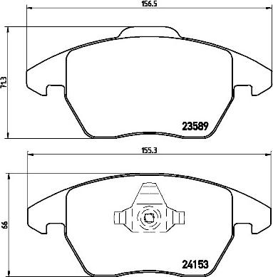 Brembo P 61 076X - Bremžu uzliku kompl., Disku bremzes www.autospares.lv