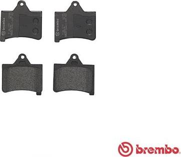 Brembo P 61 073 - Bremžu uzliku kompl., Disku bremzes www.autospares.lv