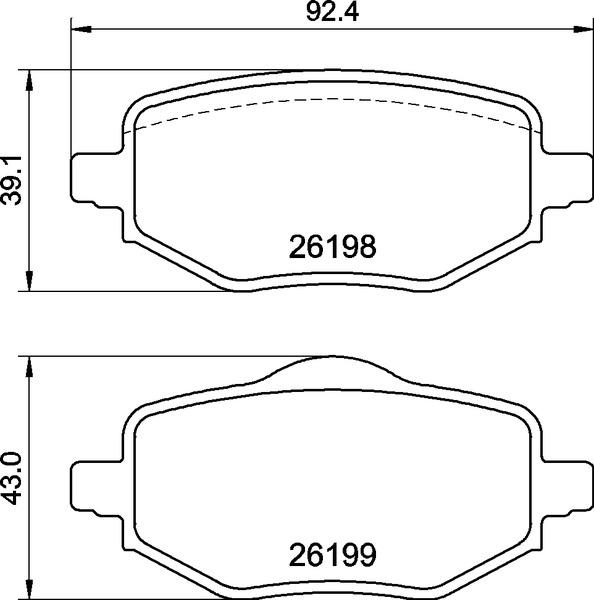 Brembo P 61 140 - Brake Pad Set, disc brake www.autospares.lv