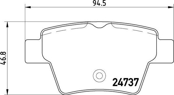 Brembo P 61 100 - Bremžu uzliku kompl., Disku bremzes autospares.lv