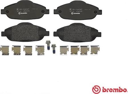 Brembo P 61 101 - Bremžu uzliku kompl., Disku bremzes autospares.lv