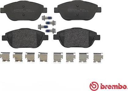 Brembo P 61 103 - Тормозные колодки, дисковые, комплект www.autospares.lv