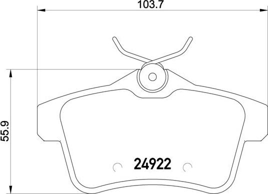 Brembo P 61 114 - Bremžu uzliku kompl., Disku bremzes www.autospares.lv