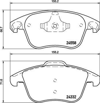 Brembo P 61 117X - Тормозные колодки, дисковые, комплект www.autospares.lv