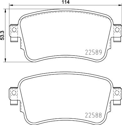 Brembo P 61 133 - Bremžu uzliku kompl., Disku bremzes www.autospares.lv