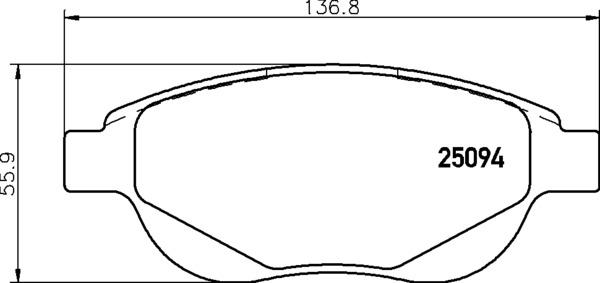 Brembo P 61 137 - Bremžu uzliku kompl., Disku bremzes autospares.lv