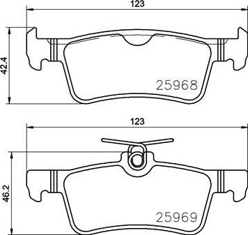 Brembo P61126N - Bremžu uzliku kompl., Disku bremzes www.autospares.lv