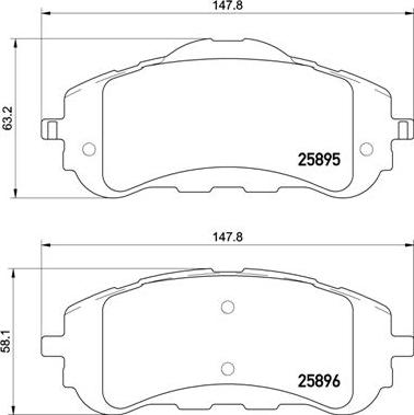 Brembo P 61 120X - Bremžu uzliku kompl., Disku bremzes www.autospares.lv