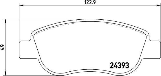 Brembo P 68 049 - Brake Pad Set, disc brake www.autospares.lv