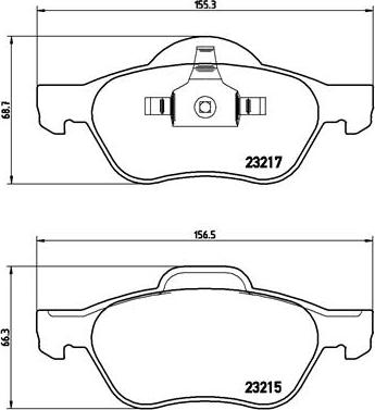 Brembo P 68 048X - Bremžu uzliku kompl., Disku bremzes autospares.lv