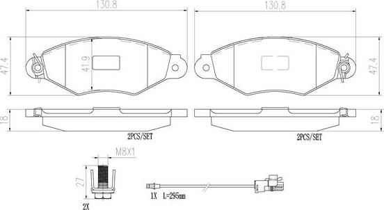 Brembo P68042N - Bremžu uzliku kompl., Disku bremzes www.autospares.lv