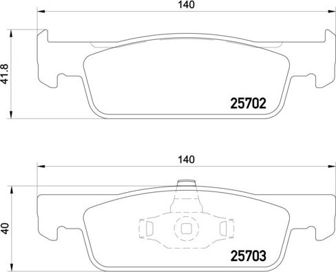 Brembo P 68 059 - Bremžu uzliku kompl., Disku bremzes www.autospares.lv