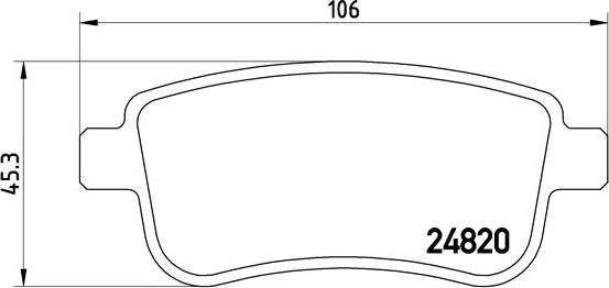 Brembo P 68 054 - Bremžu uzliku kompl., Disku bremzes autospares.lv