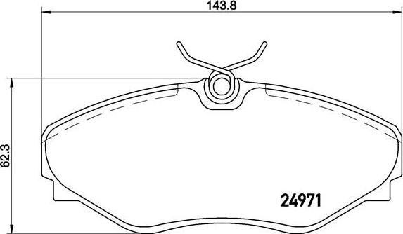 Brembo P 68 055 - Bremžu uzliku kompl., Disku bremzes autospares.lv