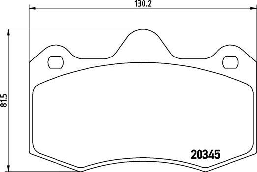 Brembo P 68 051 - Bremžu uzliku kompl., Disku bremzes www.autospares.lv