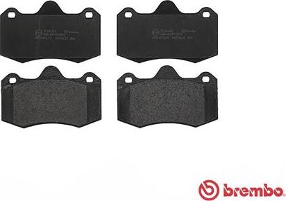 Brembo P 68 051 - Bremžu uzliku kompl., Disku bremzes www.autospares.lv