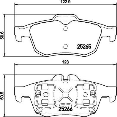 Brembo P 68 057 - Bremžu uzliku kompl., Disku bremzes autospares.lv