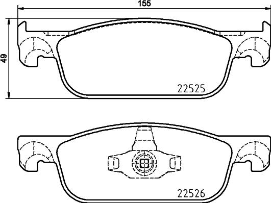 Brembo P 68 065 - Bremžu uzliku kompl., Disku bremzes www.autospares.lv