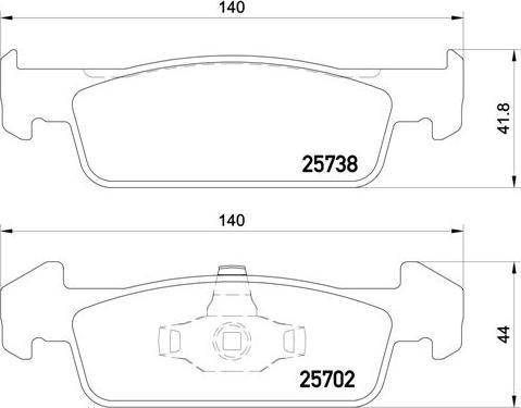 Brembo P 68 060 - Bremžu uzliku kompl., Disku bremzes www.autospares.lv