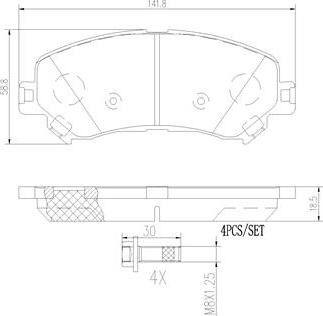 Brembo P68067N - Bremžu uzliku kompl., Disku bremzes www.autospares.lv