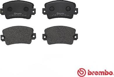 Brembo P 68 007 - Тормозные колодки, дисковые, комплект www.autospares.lv