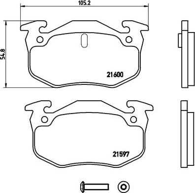 Brembo P 68 018 - Bremžu uzliku kompl., Disku bremzes autospares.lv