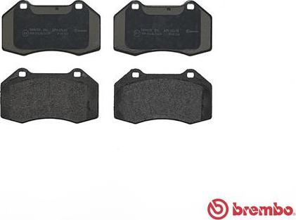 Brembo P 68 036 - Bremžu uzliku kompl., Disku bremzes www.autospares.lv