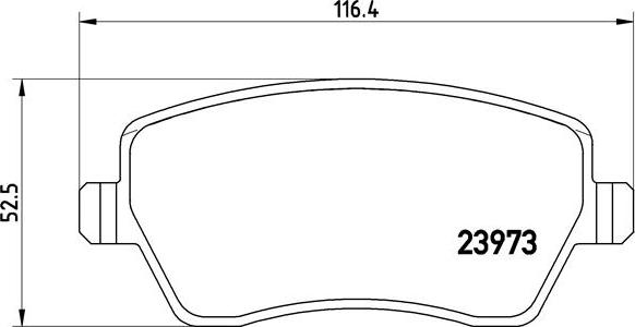 Brembo P 68 033 - Brake Pad Set, disc brake www.autospares.lv