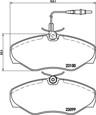 Brembo P 68 026 - Bremžu uzliku kompl., Disku bremzes autospares.lv