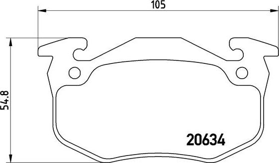 Brembo P 68 020 - Bremžu uzliku kompl., Disku bremzes www.autospares.lv