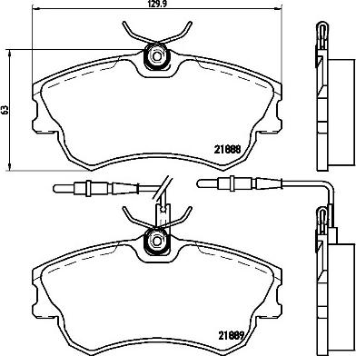 Brembo P 68 023 - Brake Pad Set, disc brake www.autospares.lv